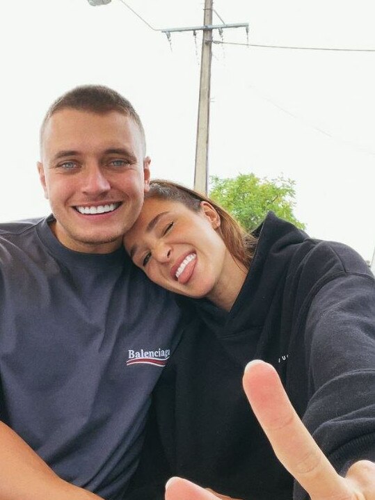 The couple went public with their relationship in January. Picture: Instagram