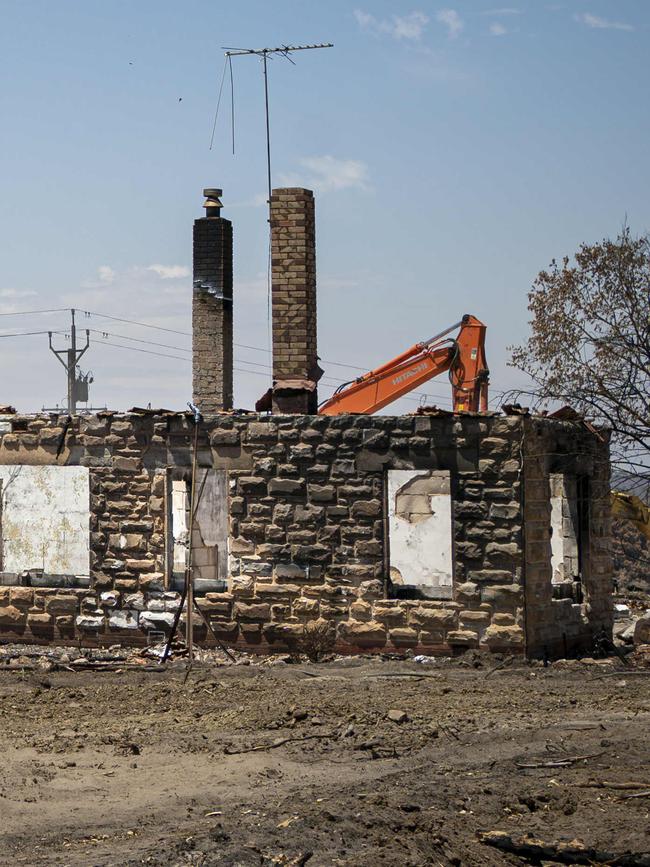 The remains of John Glatz’s house at Woodside. Picture: Mike B