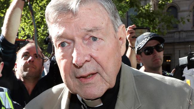 Cardinal George Pell was convicted in December on five counts of child sexual abuse. Picture: AAP