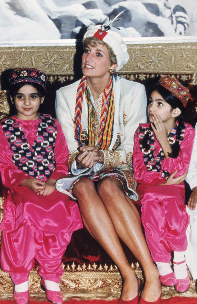 The Princess of Wales visits the Chitral Scouts during a trip to Pakistan, September 1991. Picture: Princess Diana Archive/Getty Images