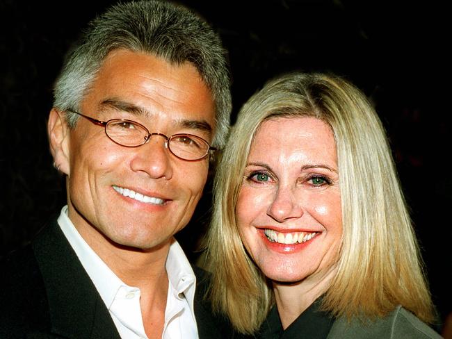 Olivia Newton-John with Patrick McDermott, who disappeared in 2005.