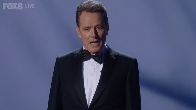 Bryan Cranston opens the show.