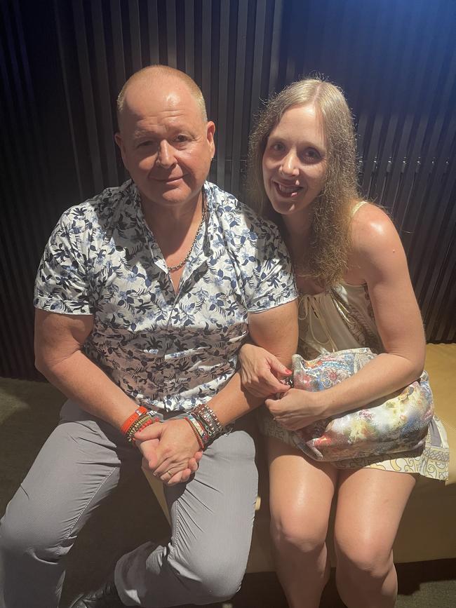 Lindsey and Greg Cowan attend Bohemian Rhapsody: Queen's Greatest Hits at the Cairns Performing Arts Centre