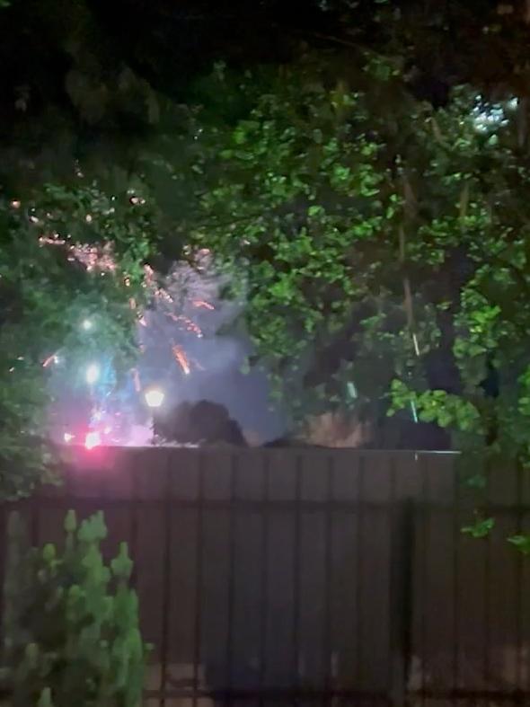 Illegal fireworks set off in Adelaide's north overnight. Picture: Supplied