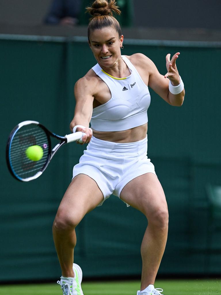 Wimbledon 2022 Maria Sakkari outfit, crop top sends tennis wild news.au — Australias leading news site
