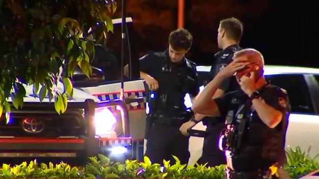 The siege situation in Townsville ended just before 7am. Picture: 7 News