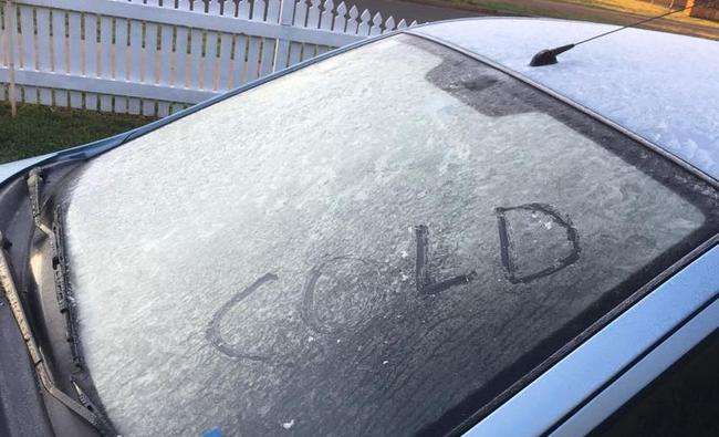 Gympie temperatures plummeted over the weekend. 