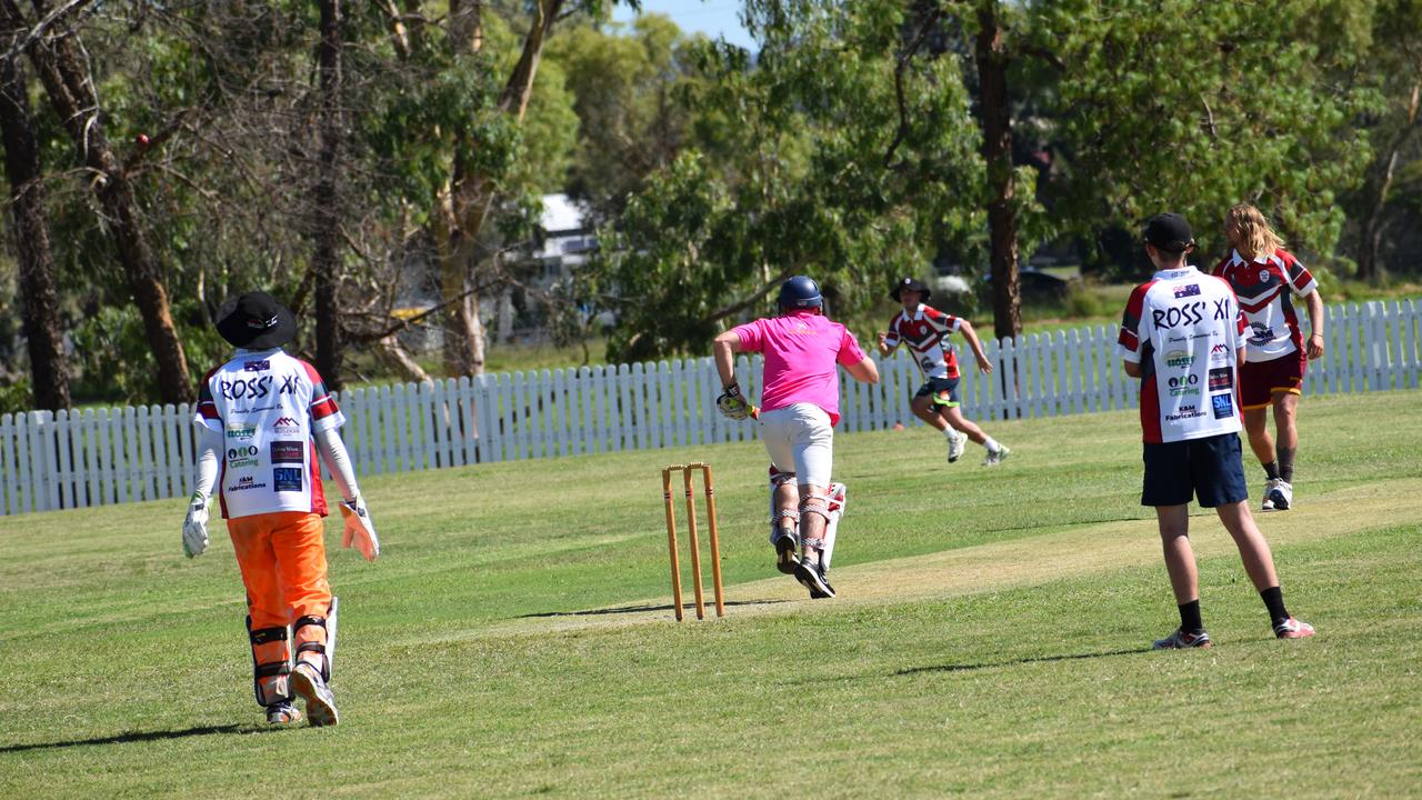 On-field action from the third round match-up Ross XI v Jonesy XI at Briggs Oval.