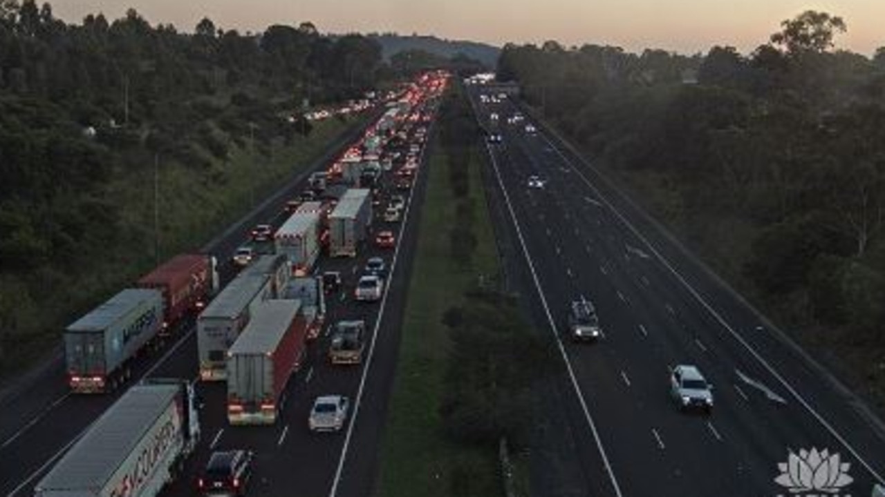 Traffic is banked up for more than 9 kilometres. Picture: Live Traffic NSW