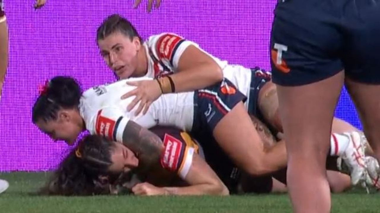 Mele Hufanga scores four as Broncos hammer NRLW Cowboys