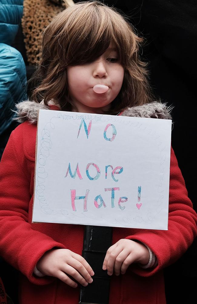 We seem to live in an age where so-called progressives actually prefer protest over progress, writes Joe Hildebrand. Picture: Spencer Platt/Getty Images/AFP.