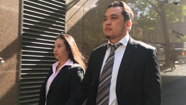 Ms Nguyen and Mr Ngo outside Melbourne Magistrates’ Court.