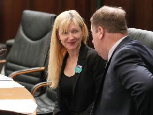 Lara Alexander Independent member for Bass and John Tucker Independent member for Lyons.  Question time in the Tasmanian parliament.  Picture: Nikki Davis-Jones