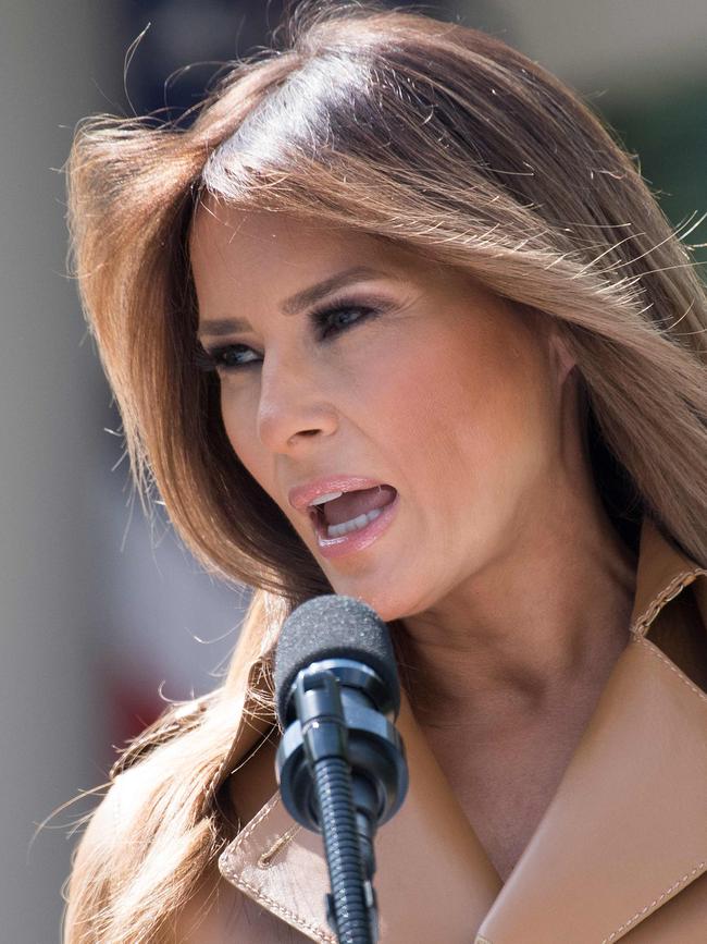 The reports have been denied and debunked, but former US First Lady Melania Trump was accused of using a body double on occasion. Picture: AFP/Jim Watson