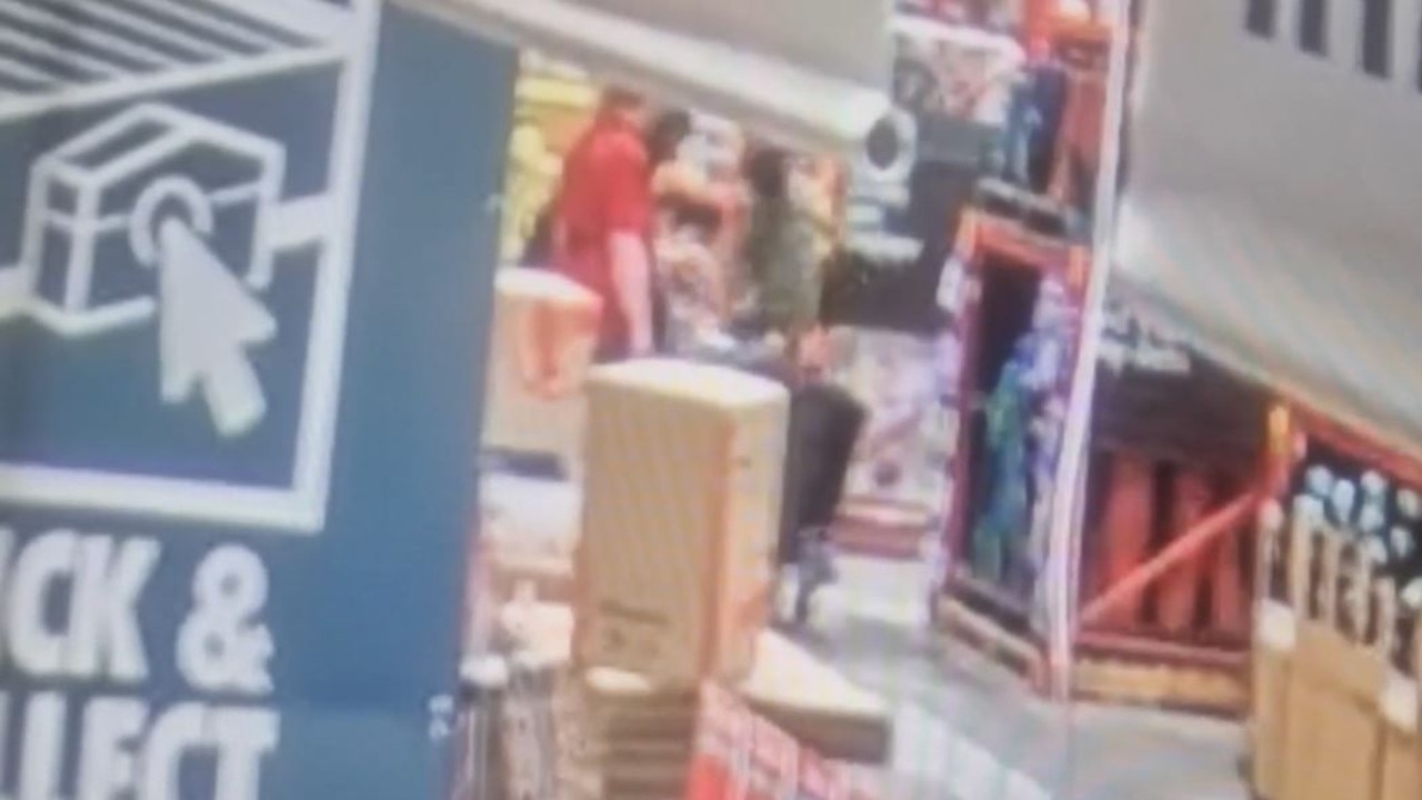 An offender punches a Bunnings worker in the mouth at a store in Melbourne’s north. Picture: Supplied by Bunnings