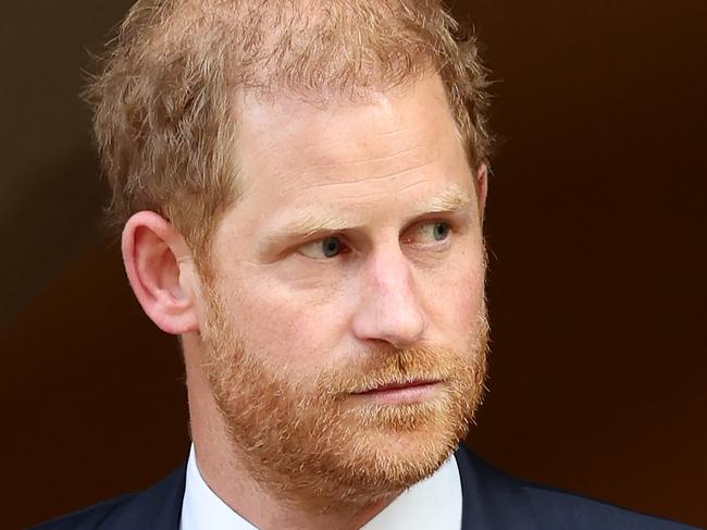 LONDON, ENGLAND - MAY 08: Prince Harry, The Duke of Sussex departs The Invictus Games Foundation 10th Anniversary Service at St Paul's Cathedral on May 08, 2024 in London, England. (Photo by Chris Jackson/Getty Images for Invictus Games Foundation)