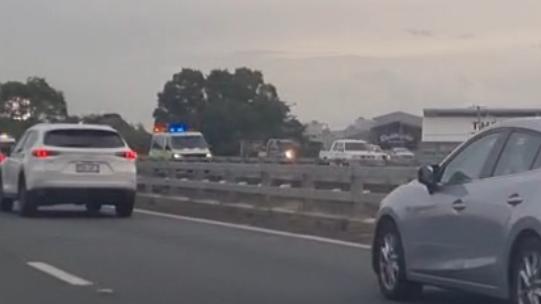 Heavy delays on M1 following 3 car crash. Picture: Supplied