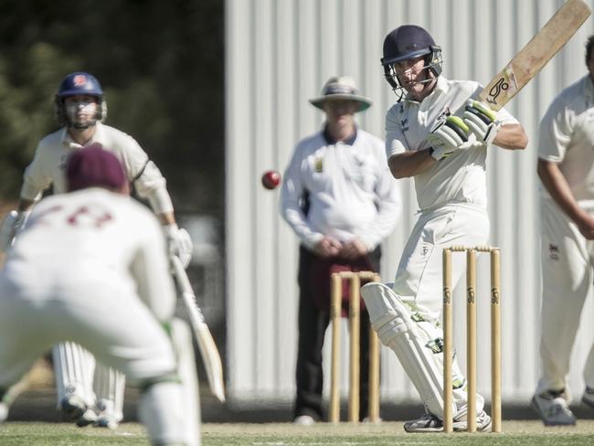 Premier Cricket: Dandenong v Fitzroy-Doncaster. Dandenong batsman Tom Donnell. Picture: Valeriu Campan