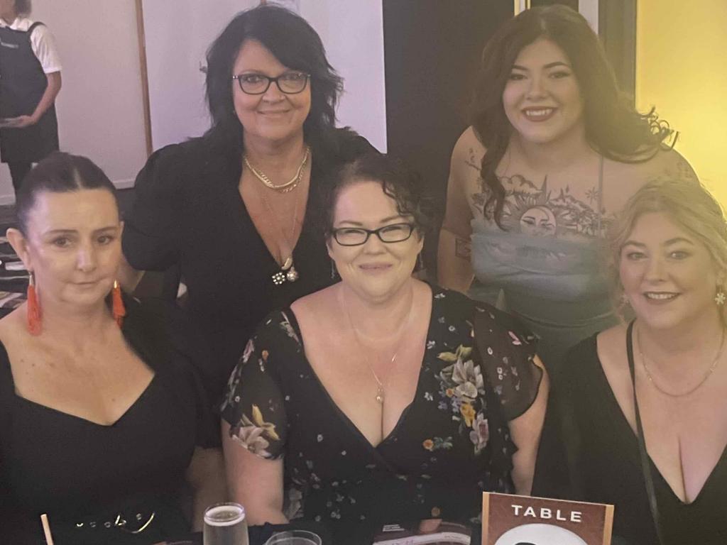 Belinda Hall, Tamekah Hall, Danie Rawie, Ali Clenton and Sarah Evans at the Fraser Coast Business Awards 2023.