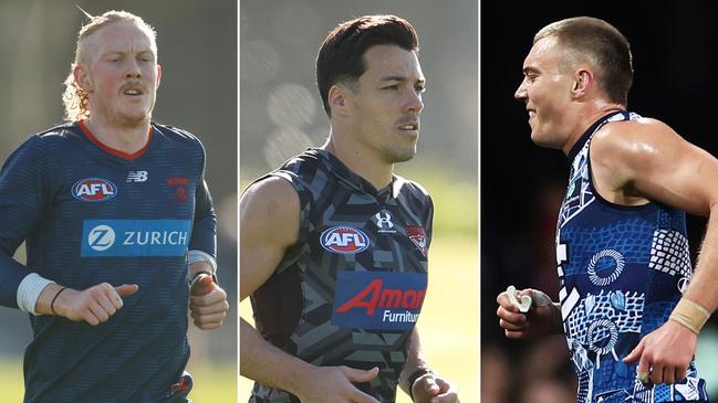 Clayton Oliver, Dylan Shiel and Patrick Cripps are racing the clock for round 12.