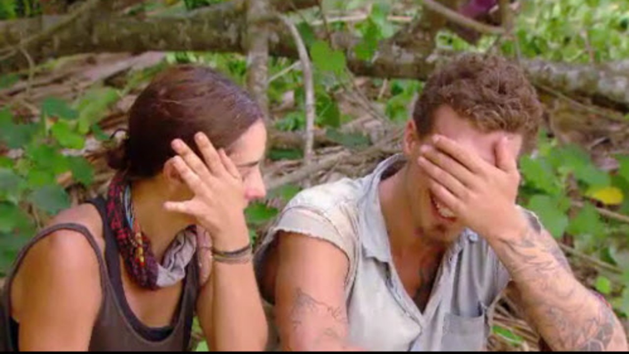 Pia and Luke broke down in tears as they discussed his limited options. Picture: Channel 10.