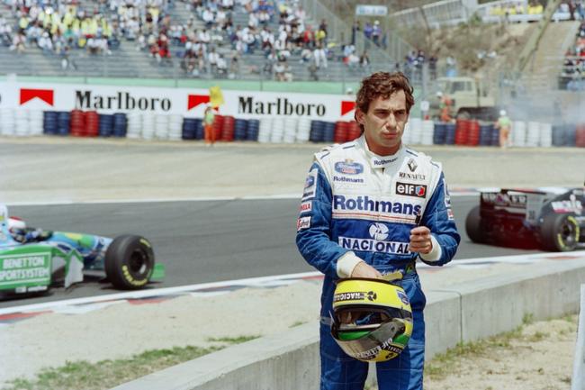 Champion: Ayrton Senna in his racing days