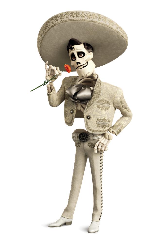 Mexico’s “greatest musician of all time” Ernesto de la Cruz — the swaggering singer and movie star voiced by Benjamin Bratt in <i>Coco</i>. Picture: Disney Pixar