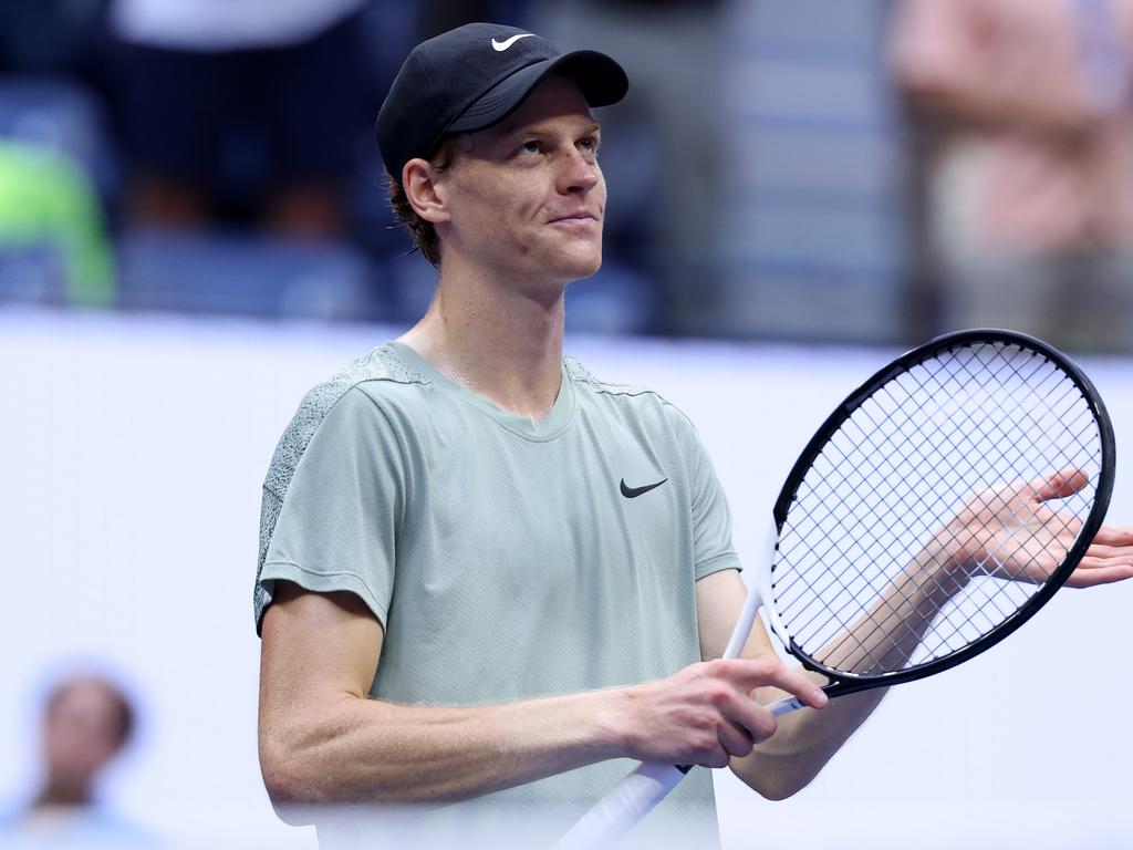 Jannik Sinner is one game away from winning the US Open. Picture: Al Bello/Getty Images