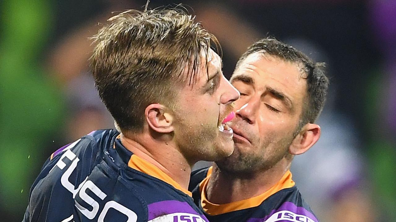 Cameron Munster and Cameron Smith will likely be combining for the Storm again in 2019. (Photo by Quinn Rooney/Getty Images)