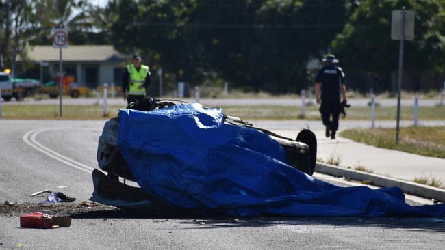 The stolen car crash that killed Bailey Pini. Picture: Kirra Grimes