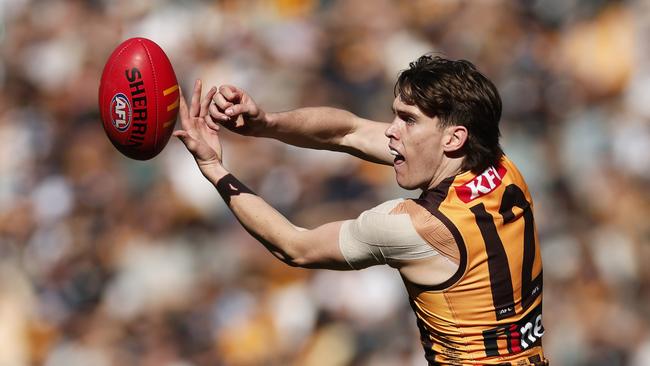 Hawthorn star Will Day is set to play out the final two games of the home-and-away season as the Hawks treat both clashes as elimination finals. Picture: Daniel Pockett / Getty Images