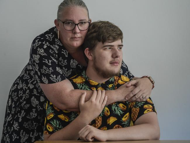 Sunday January 22 2023Vaccine Adverse Effects .Ethan Kearvell 16 had an adverse effect a few days after receiving a Pfizer vaccination with heart complications that are still ongoing. With mum, Rachael Crabb.Pic Roy VanDerVegt