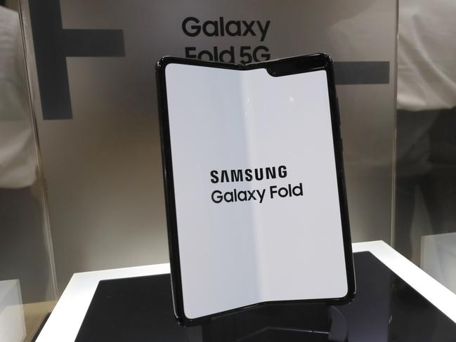 Samsung’s Galaxy Fold will break all price records when it appears in stores. Picture: AP