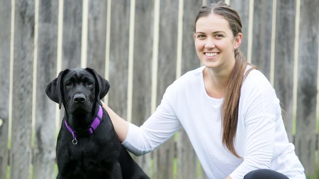 Braydan Orlovic is raising and training Edlin to become a guide dog.