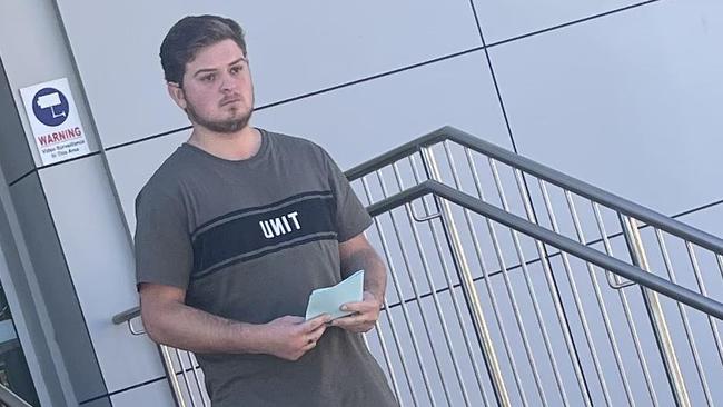 Jye Ian Taylor leaving Kingaroy Magistrates Court on Thursday.