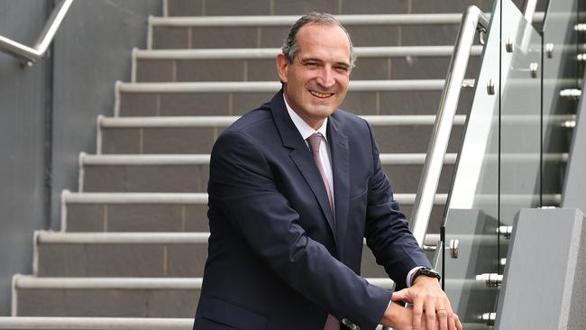 Orocobre chief executive Martin Perez de Solay, outside the company’s Brisbane office. Picture: Lyndon Mechielsen