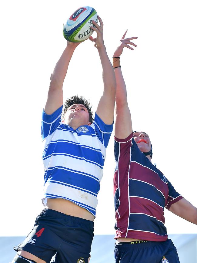 Nudgee player Griffin Schostakowski. GPS first XV Rugby union game between The Southport School v Nudgee College. Saturday July 16, 2022. Picture, John Gass