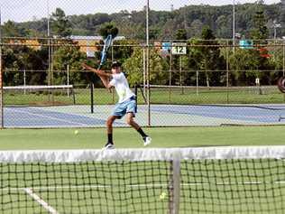 ACES HIGH: Keen sports player Benji De Milford, 12, is forgoing the national karate titles to travel to Sydney for a tennis championship. Picture: Alison Paterson