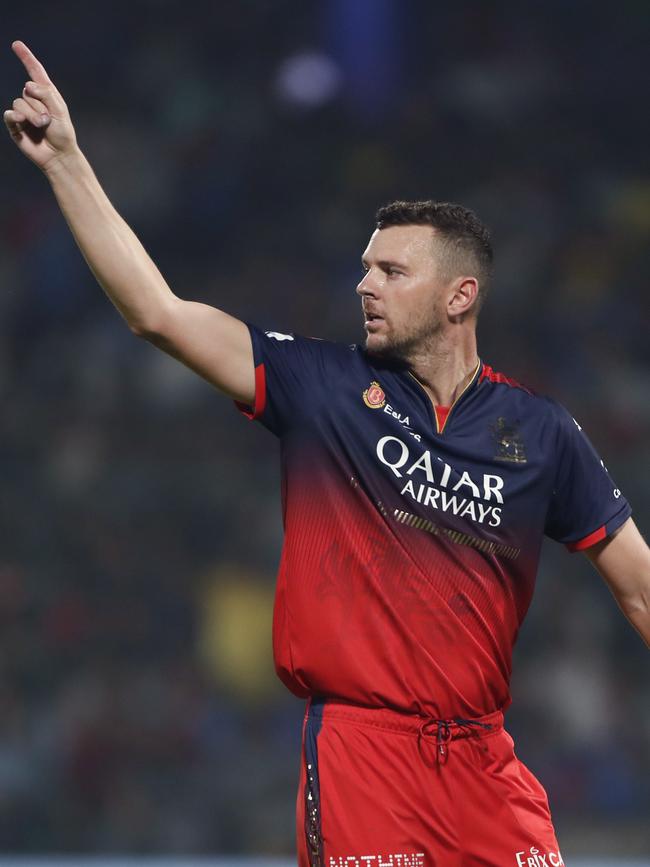 Hazlewood is under an injury cloud which could prevent him from returning to the Indian Premier Leaguea. Picture: Surjeet Yadav/MB Media/Getty Images