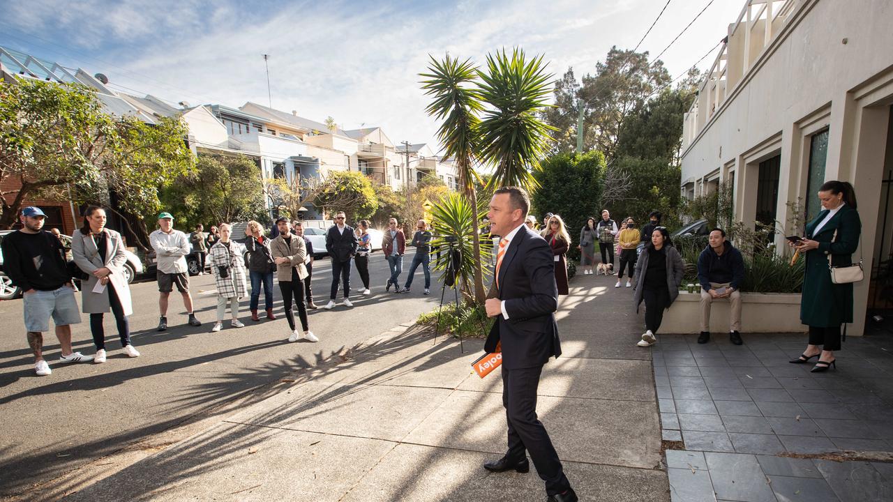 Auctioneer Damien Cooley brings the gavel down at a recent auction.