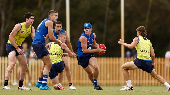 George Wardlaw has been a standout at North Melbourne training. Picture: Michael Willson/AFL Photos