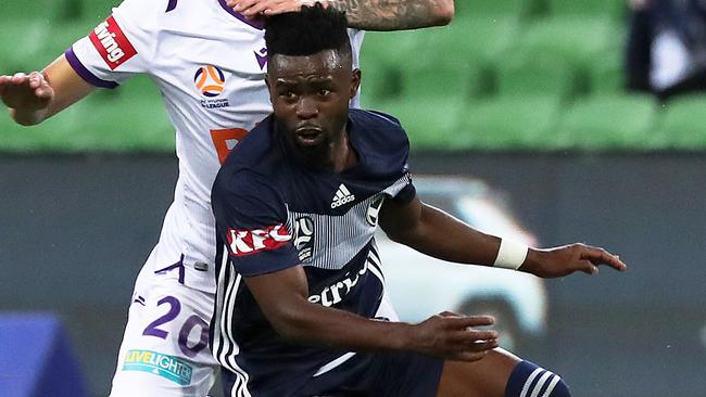 Macarthur are keen on Melbourne Victory forward Elvis Kamsoba. Picture: AAP