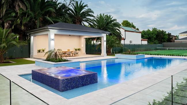 The pool and pavilion are standout features of the impressive home. Pic: Williams Real Estate.