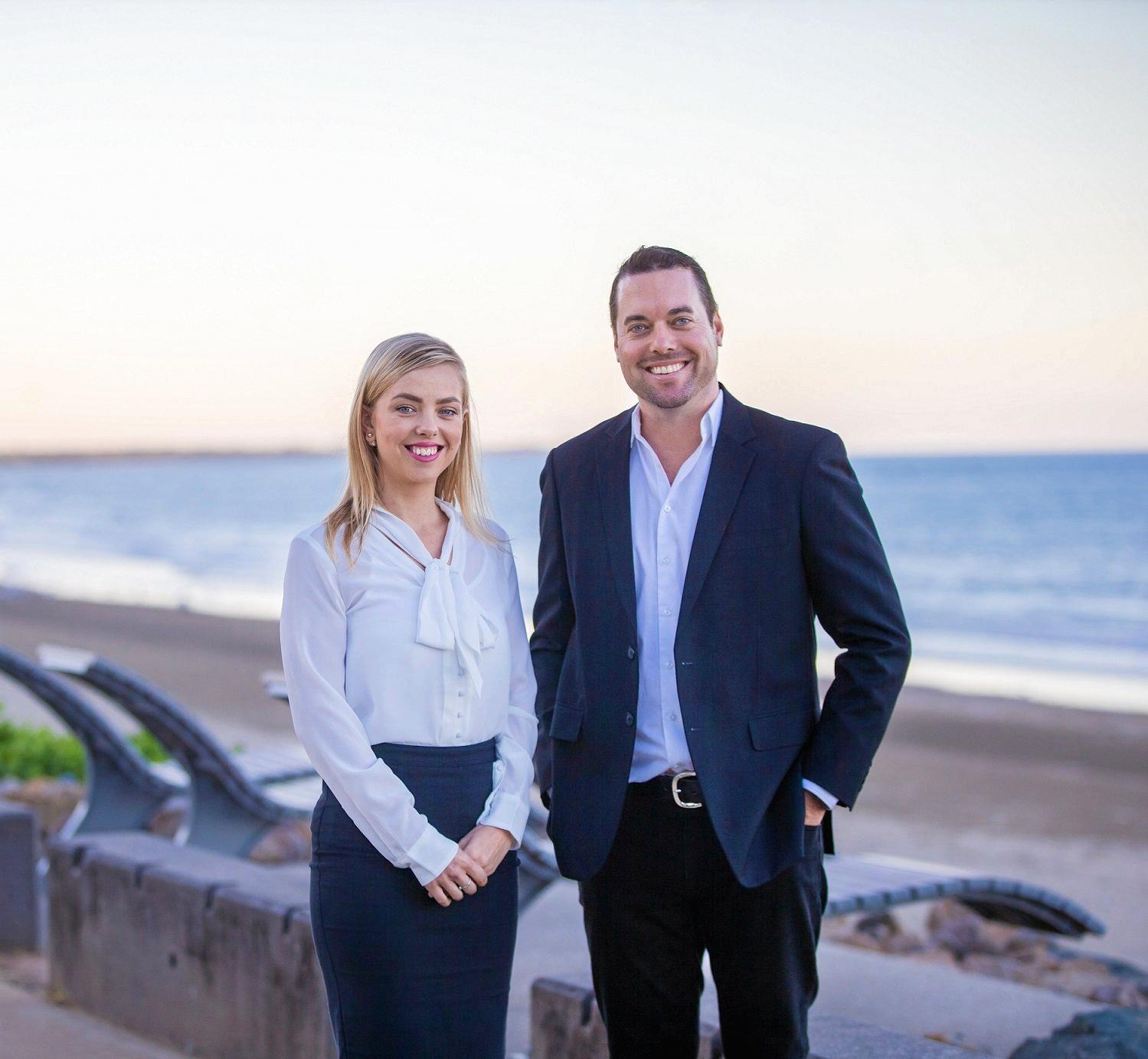 RMW Property Agents' Beth Gustafson and Rory Wex. Picture: RMW Property Agents