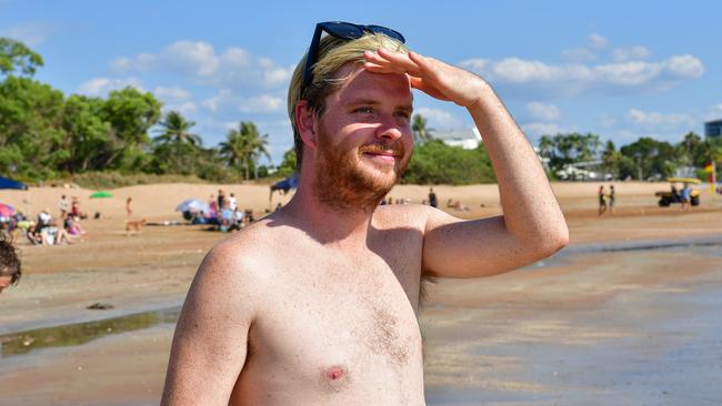 Ben Elliott on the lookout for the car. Picture: Pema Tamang Pakhrin