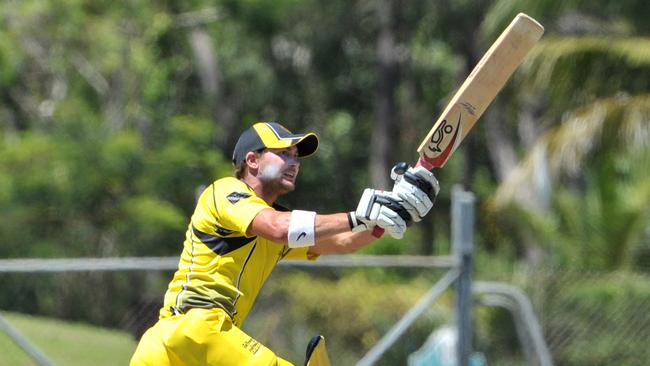 Rohan Blandford swings one to the boundary in a game played at the MCG. He is one of the best players in Bairnsdale. Picture: Justin Sanson