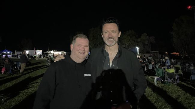 Justin Kronk and Paul Dempsey. Outback Sounds, Charleville. April 20, 2024. Photo: Jacklyn O’Brien.