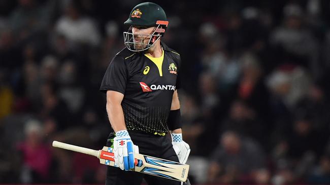 Aaron Finch fell for another measly score. Picture: Getty Images