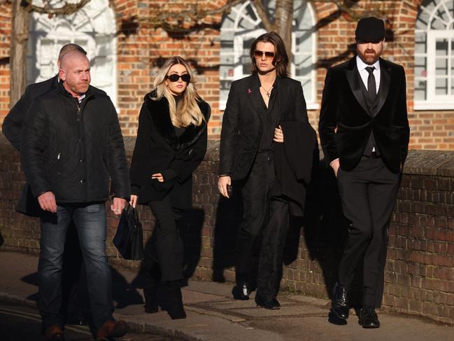 Kate Cassidy and Damian Hurley walked in together. Picture: Getty Images