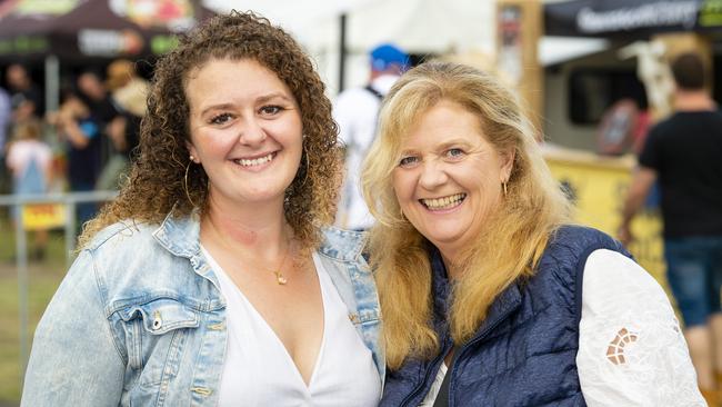 Rhiannon (left) and Diane Rourke at Meatstock at Toowoomba Showgrounds, Saturday, April 9, 2022. Picture: Kevin Farmer